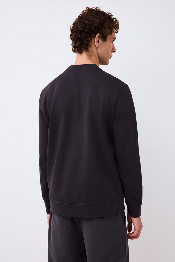 Pedro del Hierro Crew neck logo sweatshirt Grey