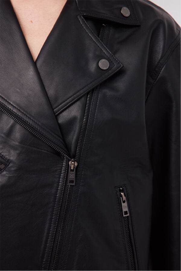 Pedro del Hierro Napa biker jacket Black