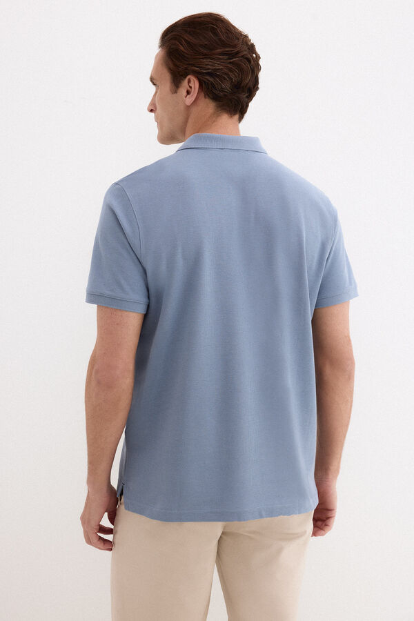 Pedro del Hierro Polo b&aacute;sico piqu&eacute; Azul