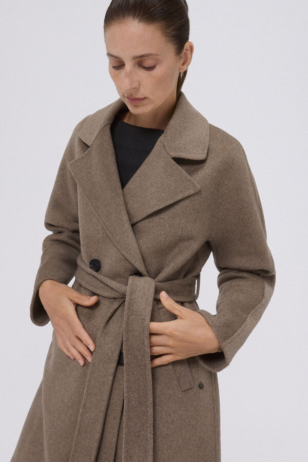 Pedro del Hierro Abrigo bat&iacute;n doubleface Gris