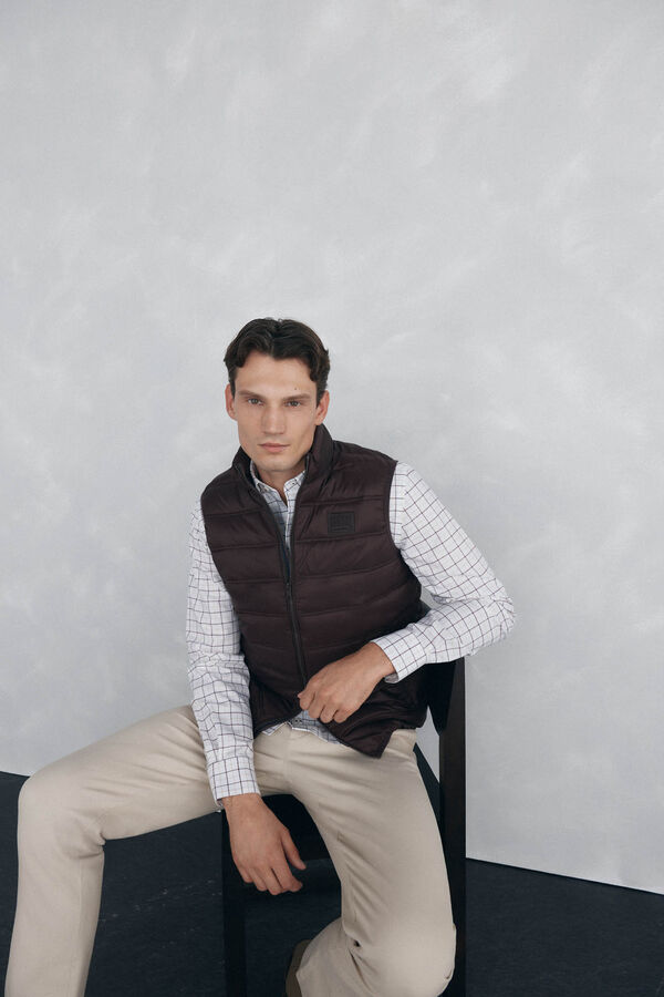 Pedro del Hierro Ultralight gilet  Brown