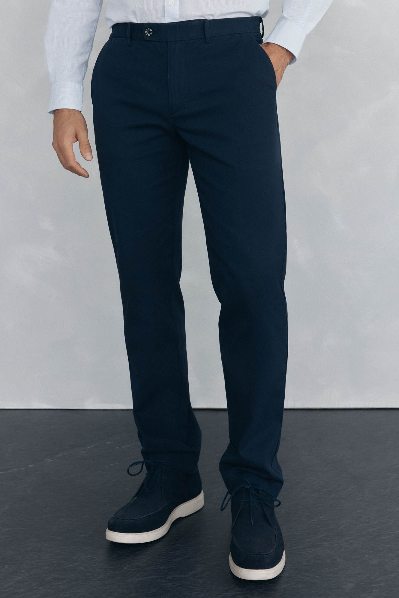 Pedro del Hierro Chino regular fit texture