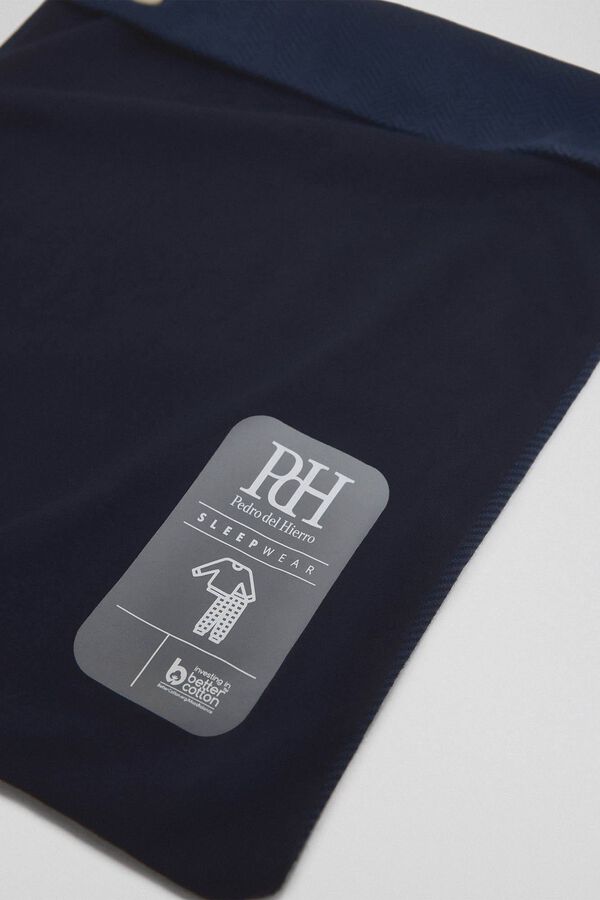 Pedro del Hierro Set de pijama punto Azul