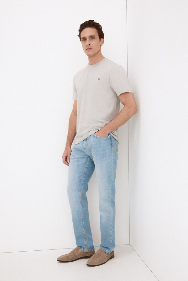 Pedro del Hierro Basic T-shirt Grey