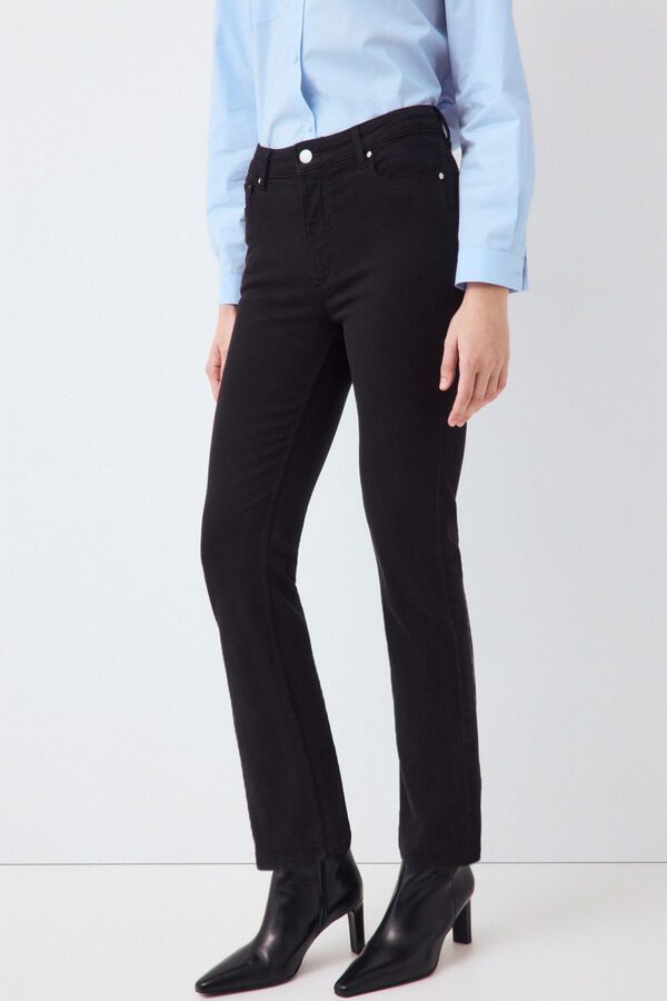 Pedro del Hierro Push up straight basic jeans Black