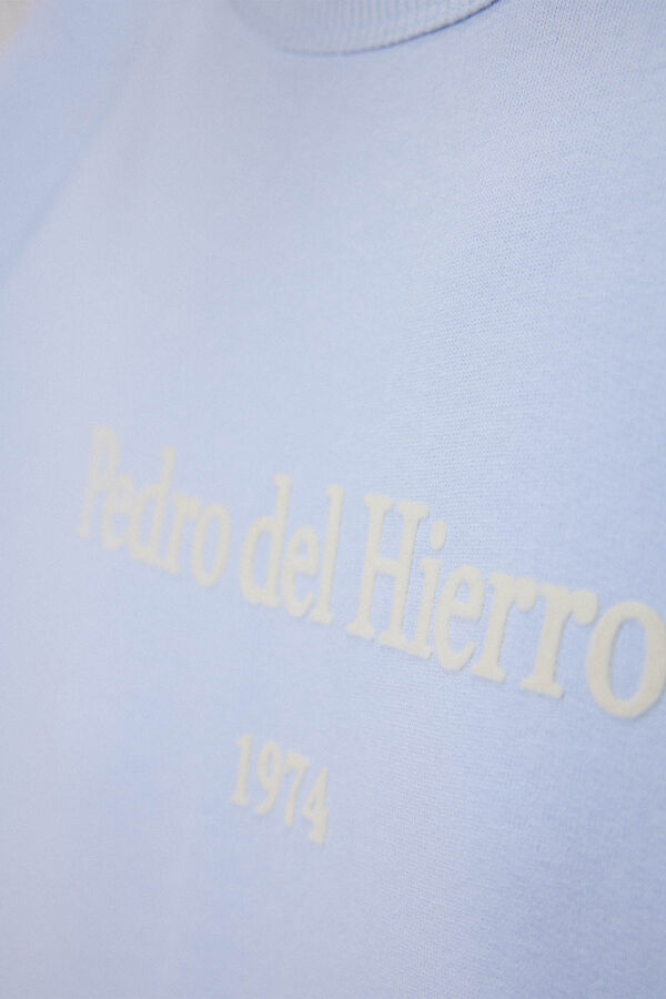 Pedro del Hierro Sudadera lisa logo Azul
