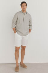 Pedro del Hierro Premium Flex chino-style Bermuda shorts White