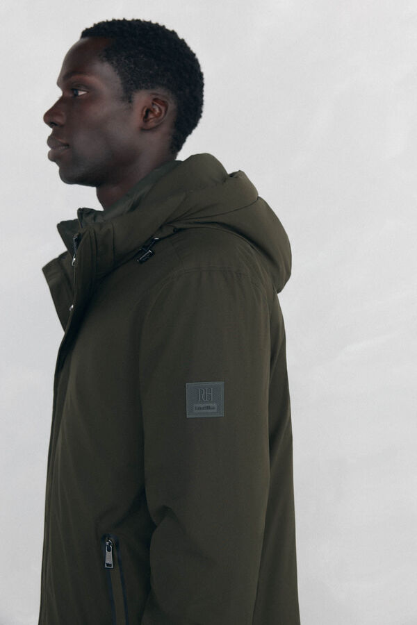 Pedro del Hierro Parka curta capuz Verde