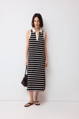 Pedro del Hierro Vestido gola polo Cizento