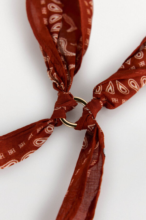 Pedro del Hierro Bandana with ring Orange
