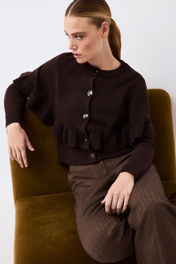 Chaqueta capa volante