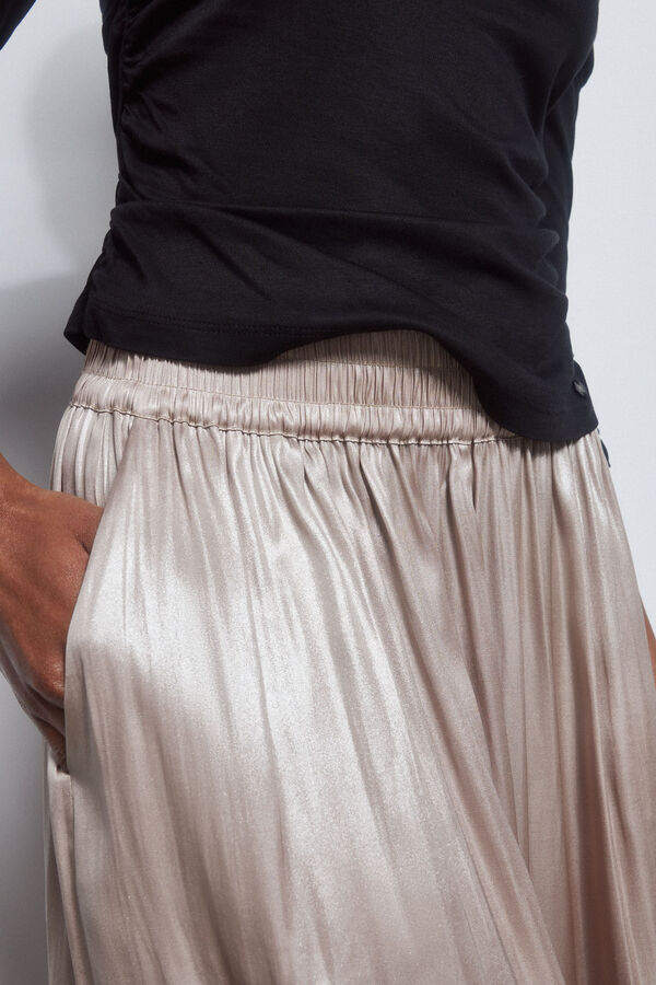 Pedro del Hierro Laminated trousers skirt Grey