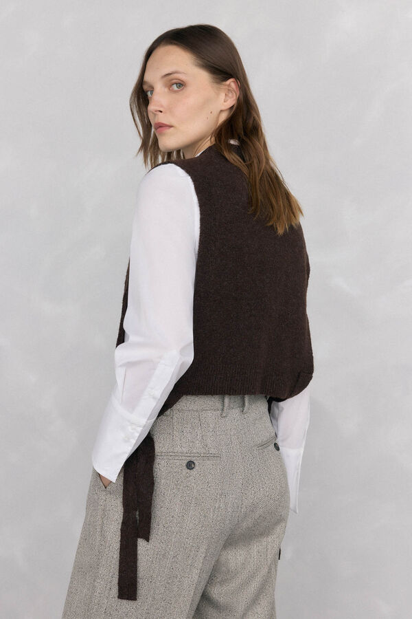 Pedro del Hierro Printed scarf Brown