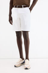 Pedro del Hierro Regular chino Bermuda shorts White