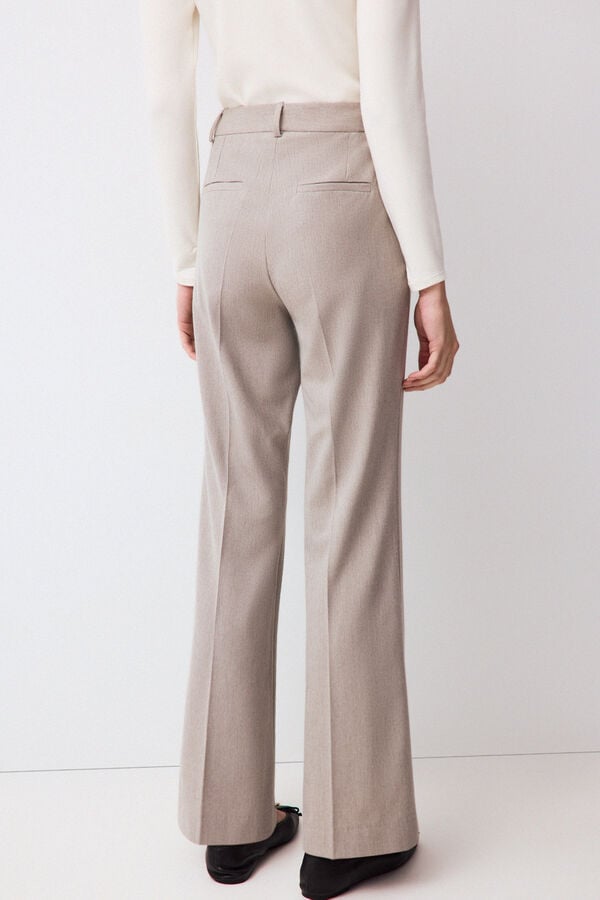 Pedro del Hierro Flare trousers Grey