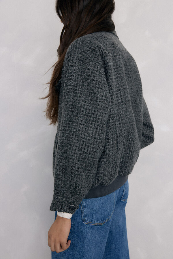 Pedro del Hierro Gray zip fastening -up jacket Grey