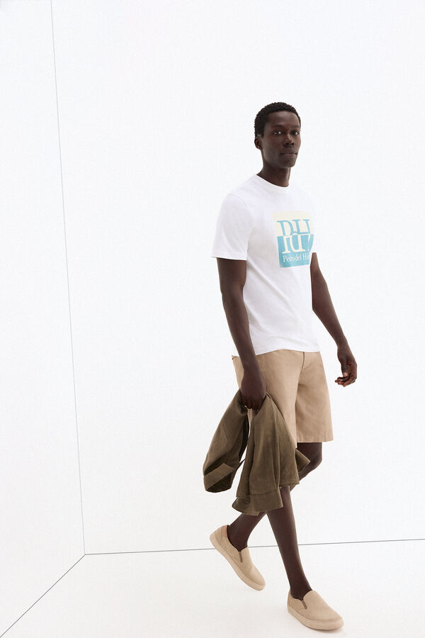 Pedro del Hierro Large logo T-shirt White