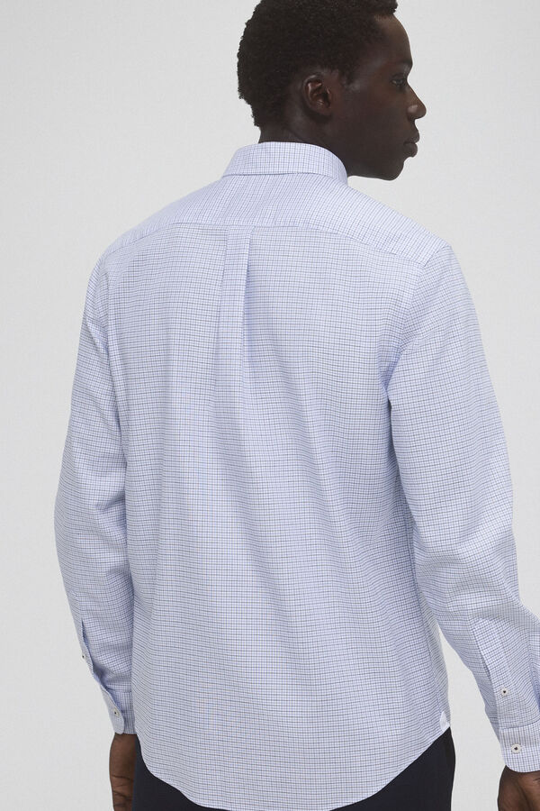 Pedro del Hierro Camisa non iron oxford liso Blue