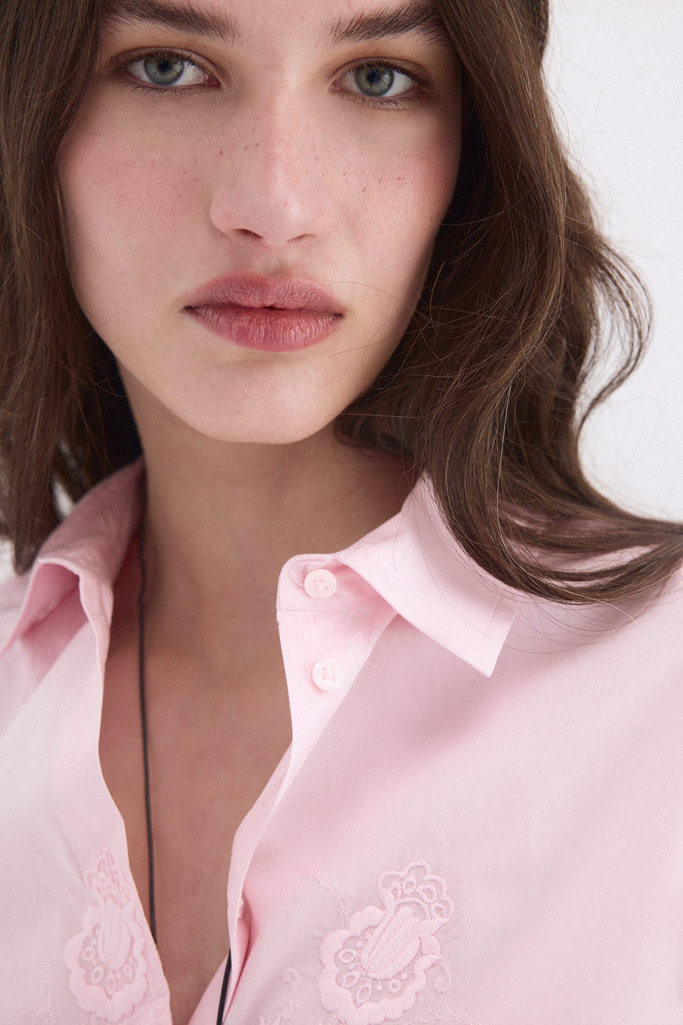 Pedro del Hierro Loose embroidered shirt