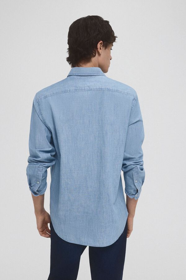 Pedro del Hierro camisa jeans índigo Azul