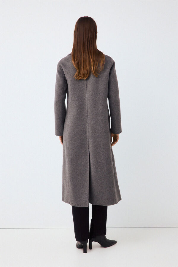 Pedro del Hierro Double-faced tailoring coat Grey