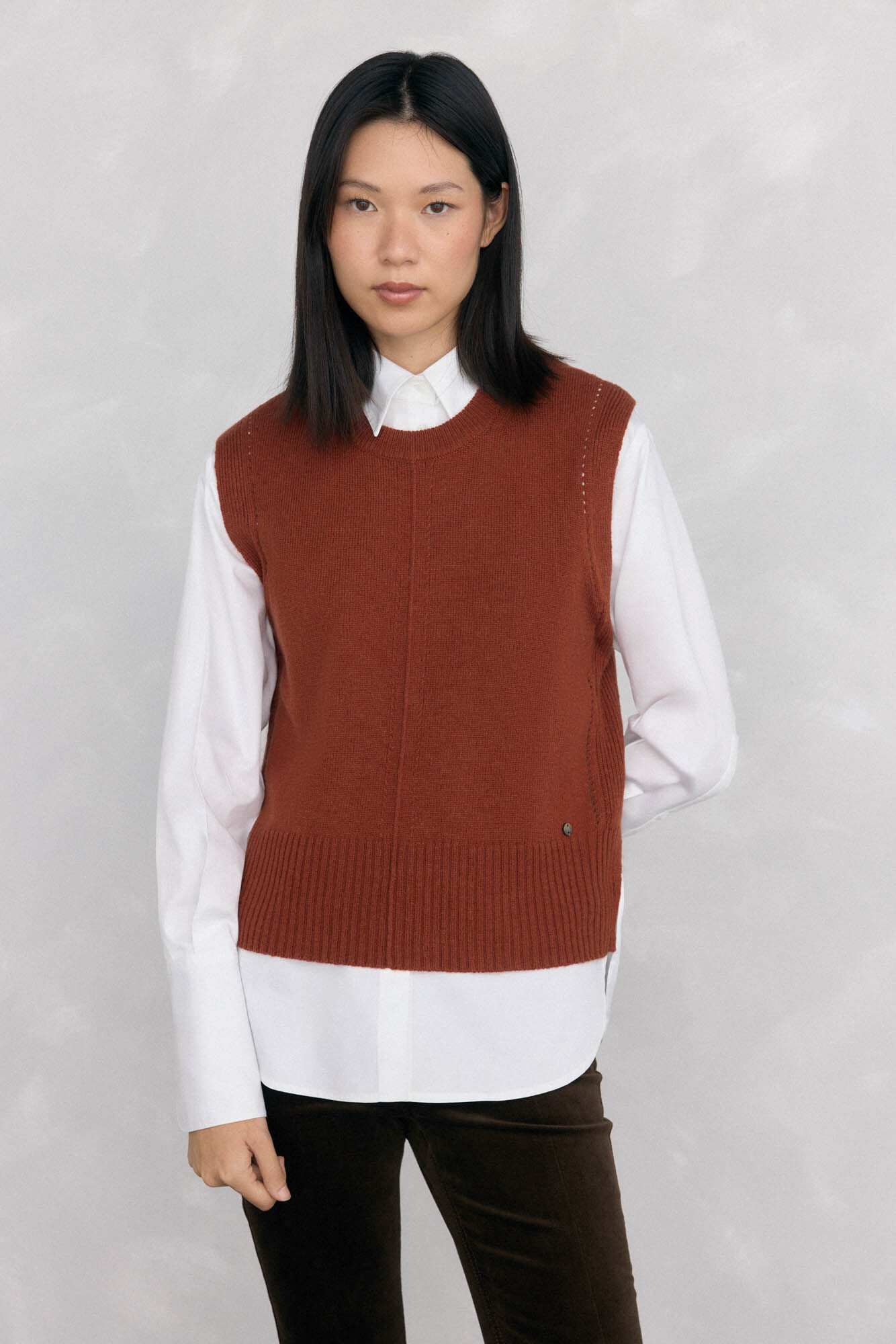 Pedro del Hierro jersey-knit wool knitted vest
