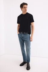 Pedro del Hierro Camiseta b&aacute;sica logo Negro
