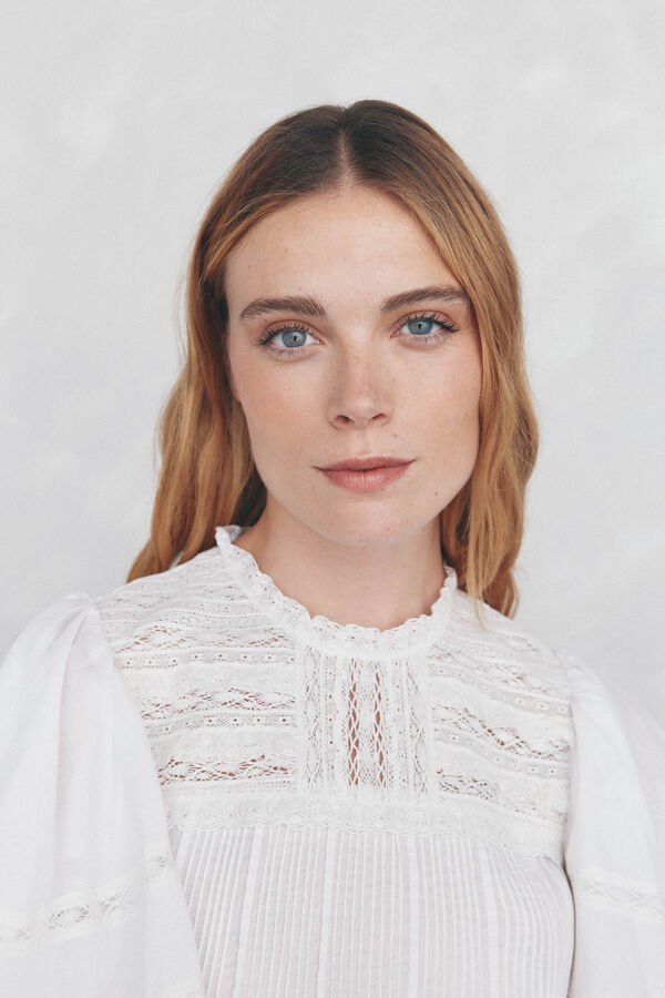 Pedro del Hierro Romantic blouse Ecru