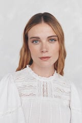Pedro del Hierro Romantic blouse Ecru