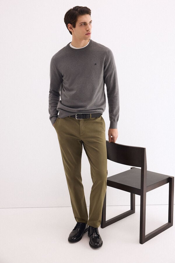 Pedro del Hierro Slim fit chinos Green