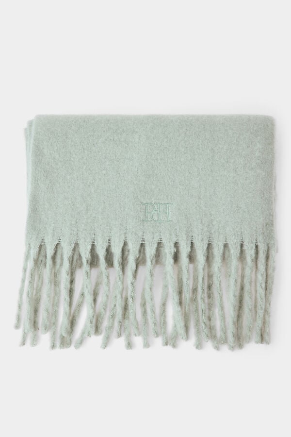 Pedro del Hierro Two-tone scarf Green
