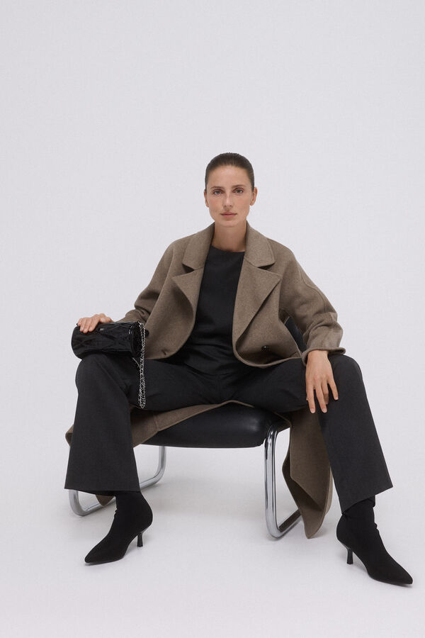 Pedro del Hierro Abrigo bat&iacute;n doubleface Gris