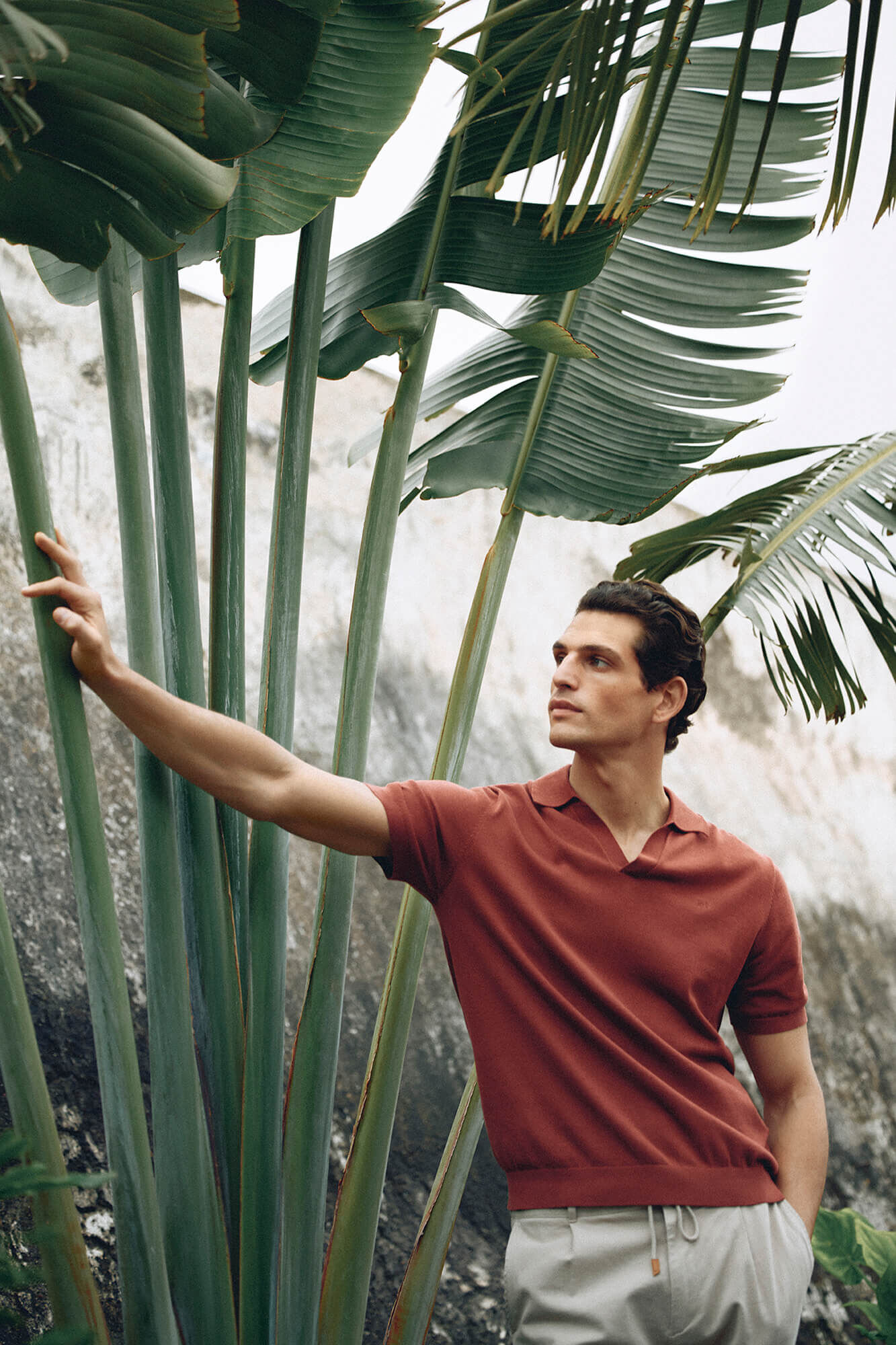 Pedro del Hierro Cotton premium short sleeve polo shirt