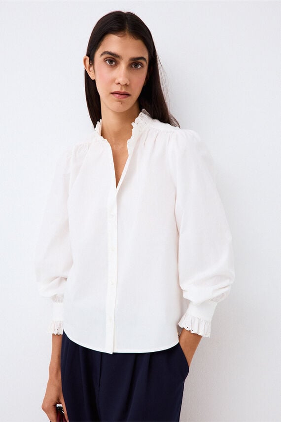 Camisa bordado inglés