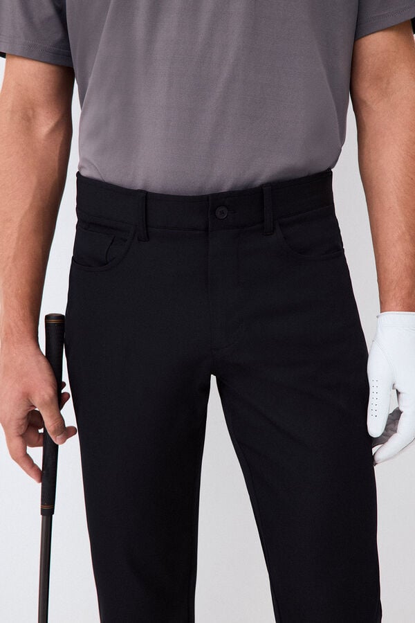 Pedro del Hierro 5-pocket golf trousers Black