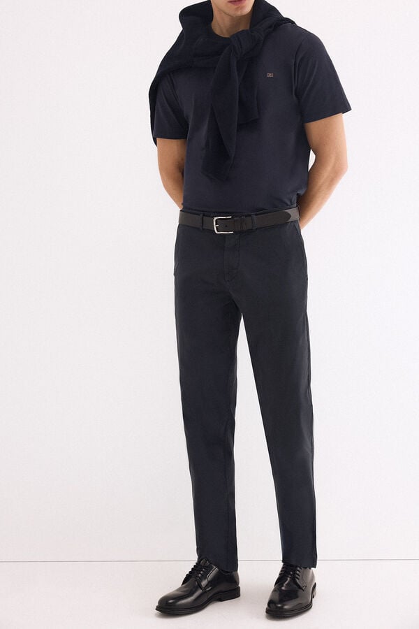 Pedro del Hierro Regular fit chinos Blue