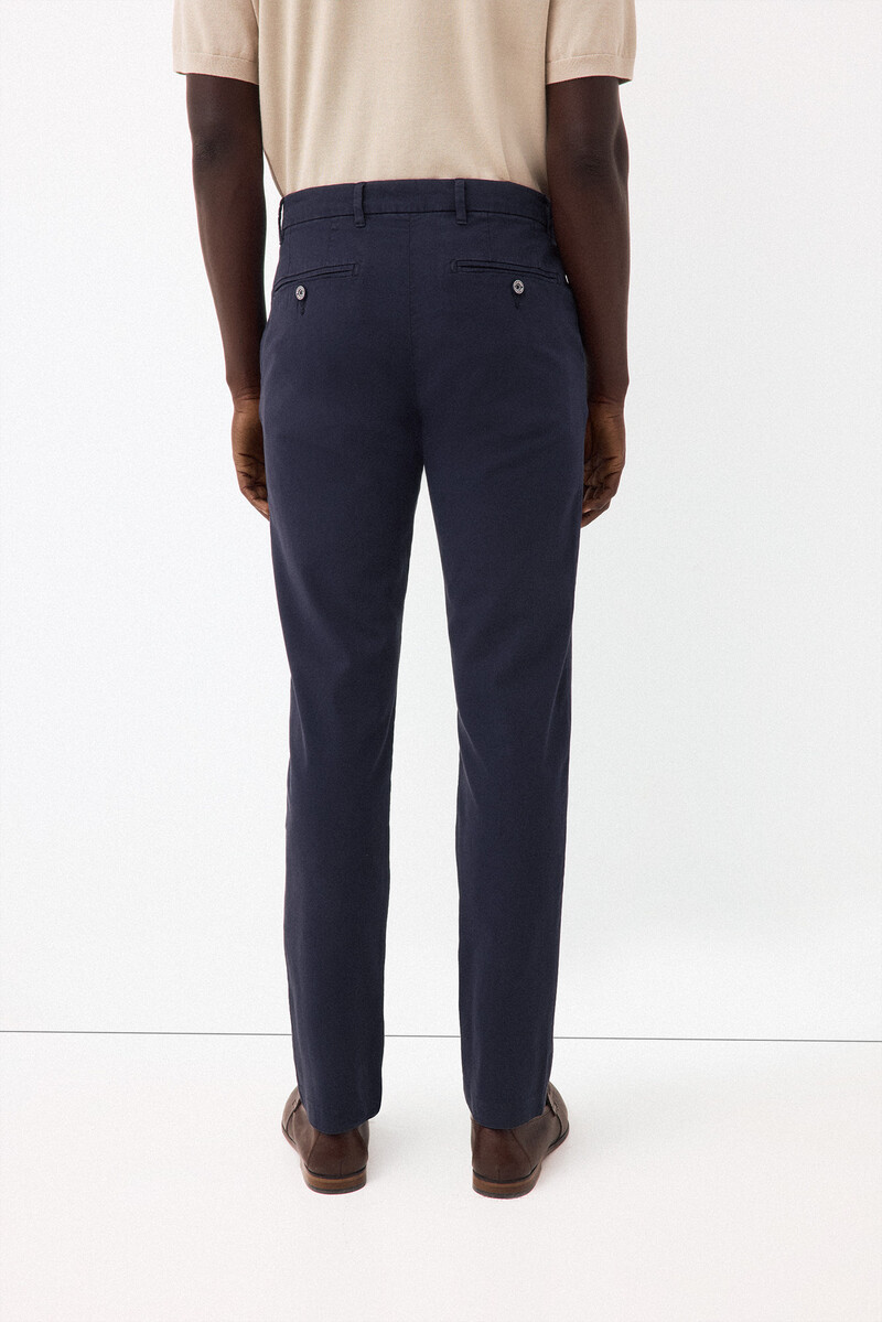 Pedro del Hierro Lightweight structure slim chinos Blue