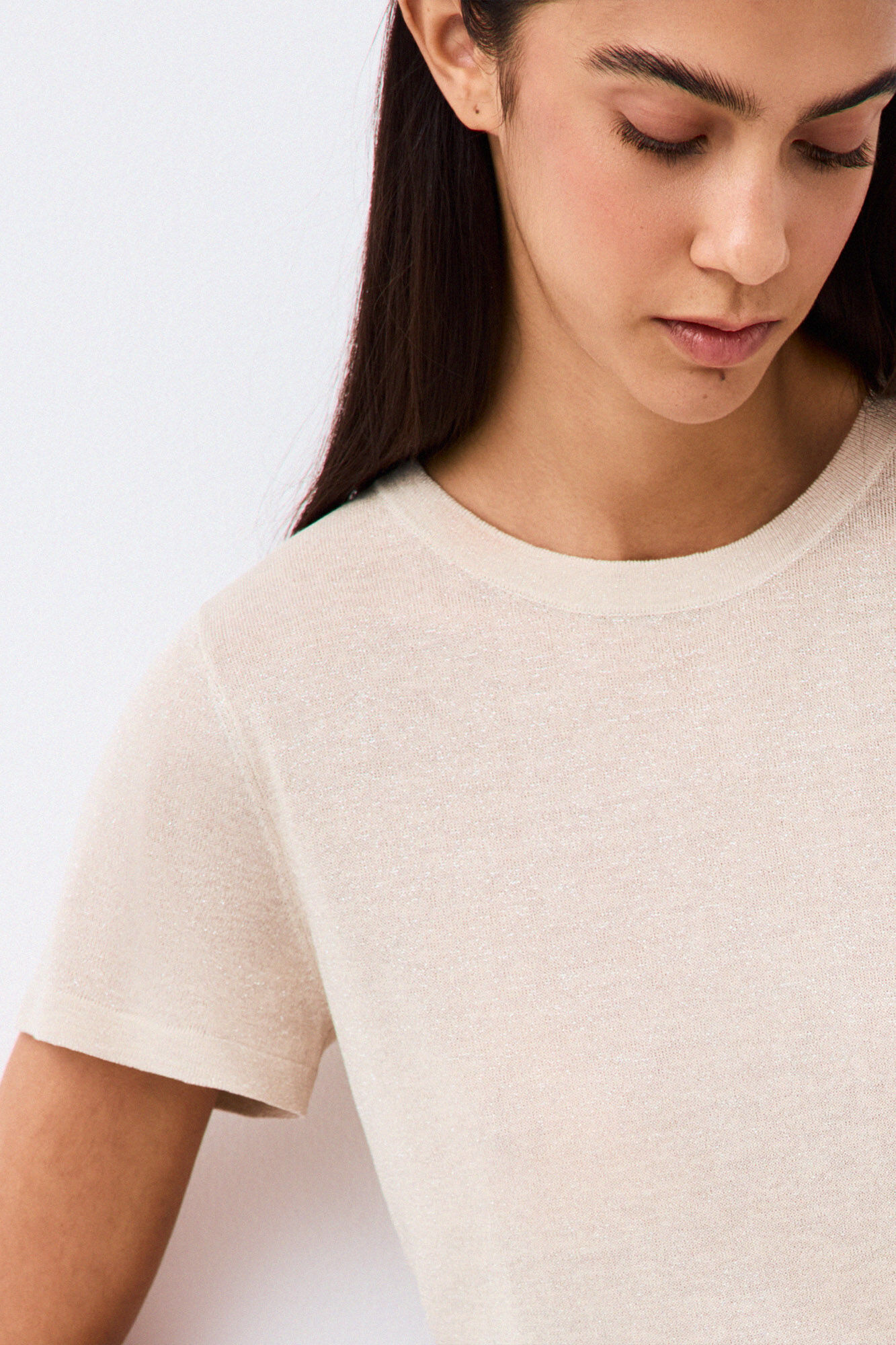 Pedro del Hierro Lurex knit top