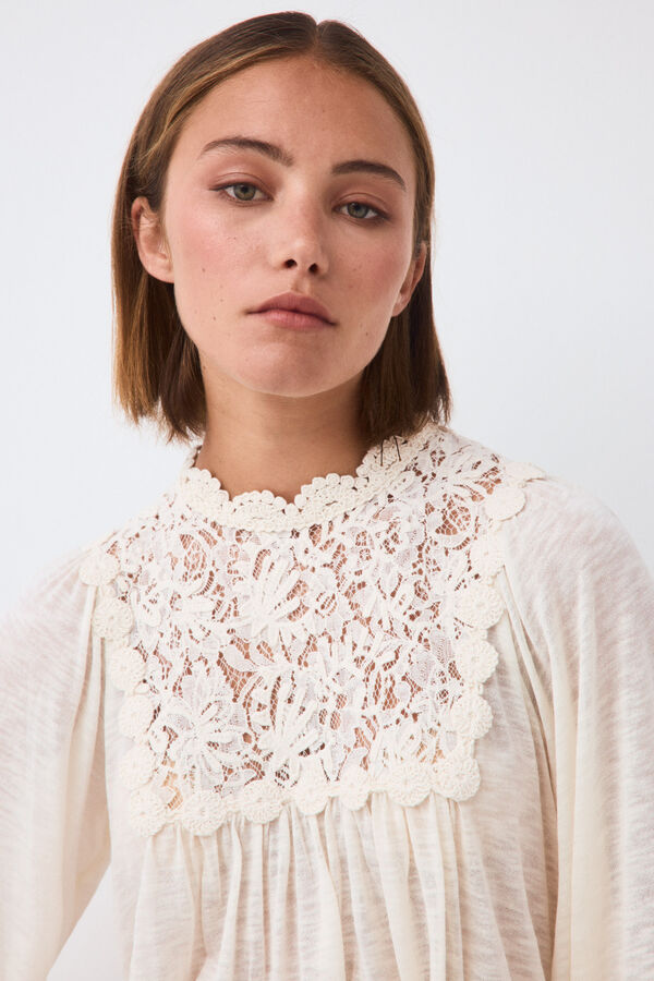 Pedro del Hierro Romantic T-shirt Ecru
