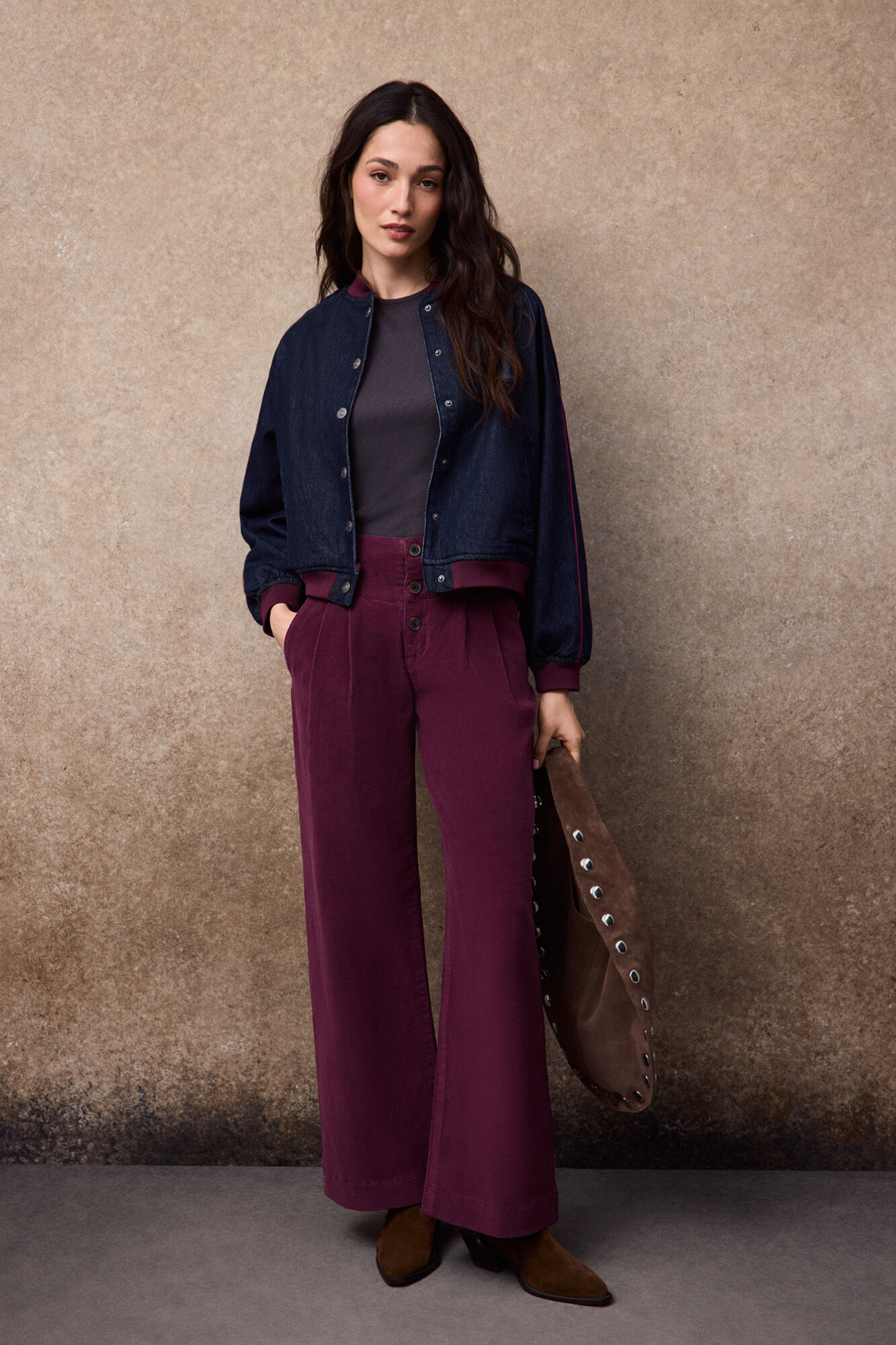Slowlove Wide corduroy trousers