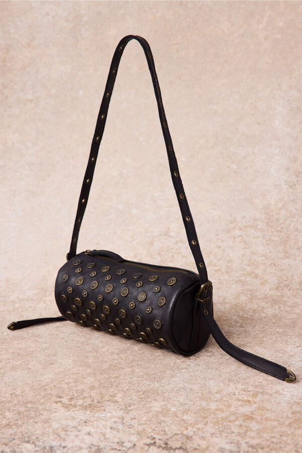 Slowlove Bolso barrel tachas Negro