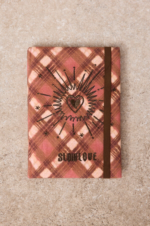 Slowlove Libreta estampada Estampado granate