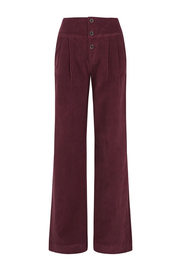 Slowlove Pantal&oacute;n Pana ancho Lila