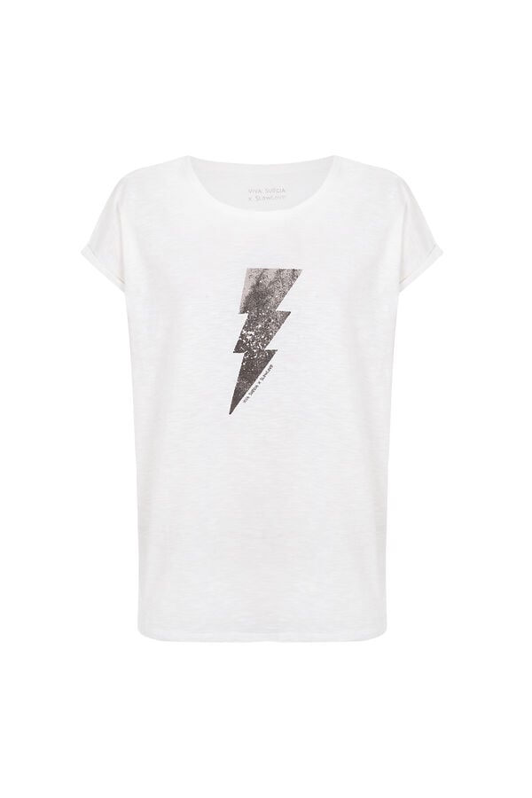 Slowlove T-shirt Viva Suecia Branco