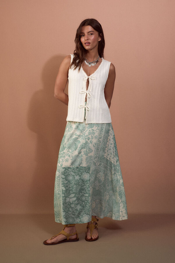 Slowlove Tie gilet Ivory
