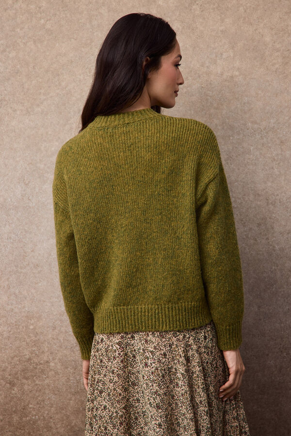 Slowlove Jersey b&aacute;sico Kaki