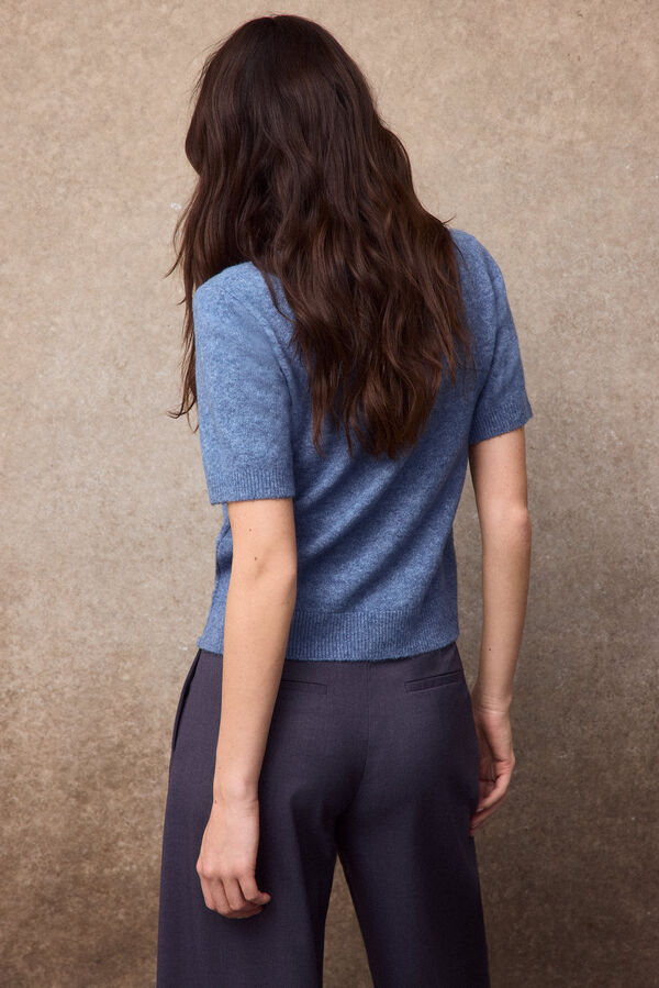 Slowlove Camisola com logo SLOWLOVE Azul