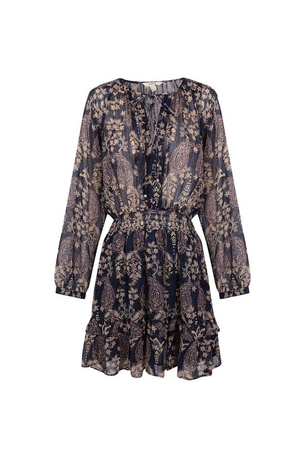 Slowlove Printed short dress Printed turquoise