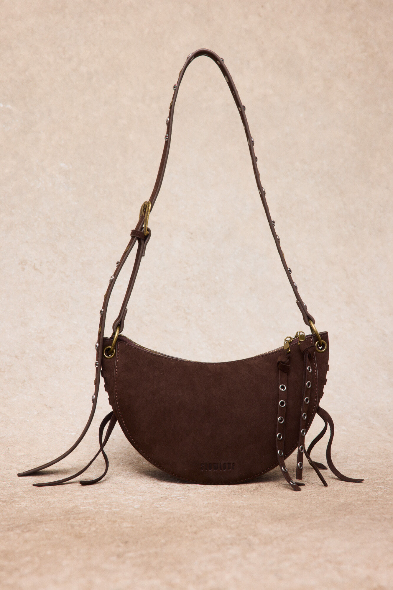 Slowlove Bolso piel media luna
