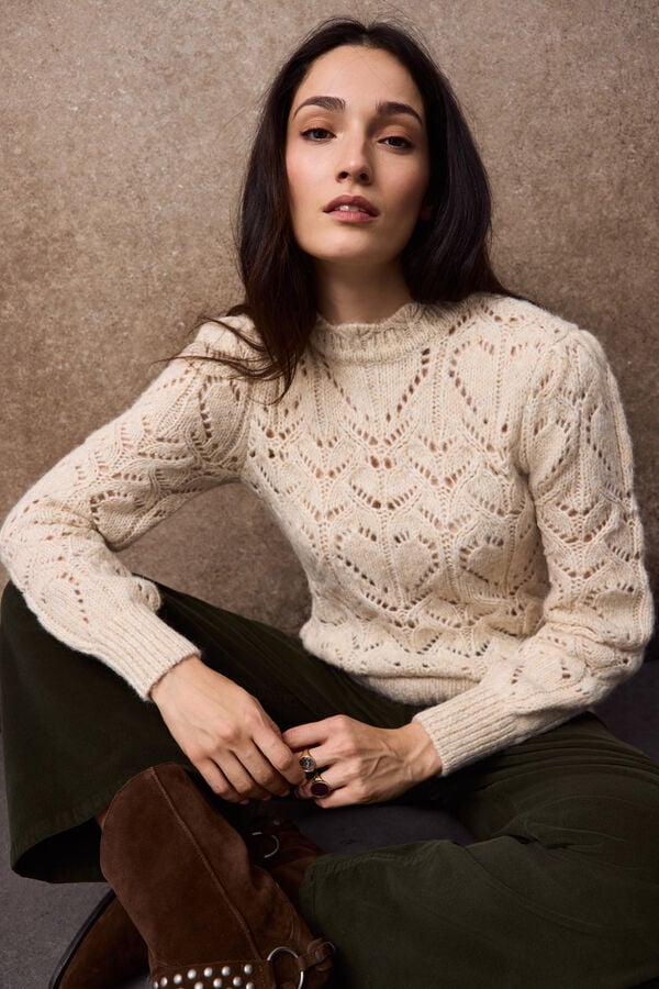 Slowlove Openwork knit jumper Ivory
